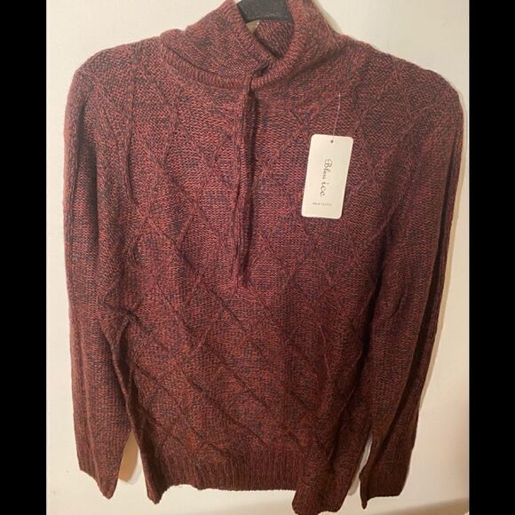 🛍Blue Ice Burgundy knit long sleeve Sweater, Size : Medium - Picture 4 of 8